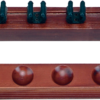 Standard 6 Clip Wall Rack - Chocolate